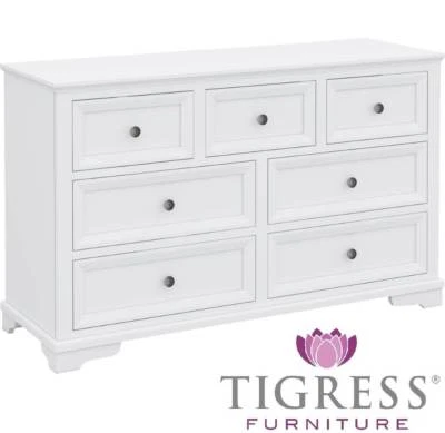 Quot Emily Quot White Hamptons Style Solid Timber Dresser