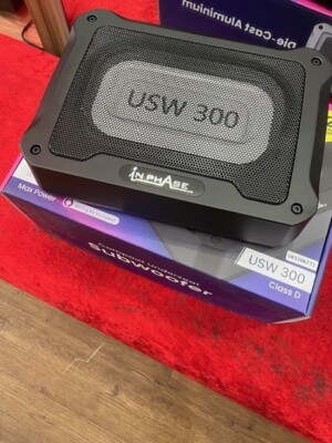 In Phase USW300 Compact Under Seat 300W Active Amplified Powered Subwoofer Sub