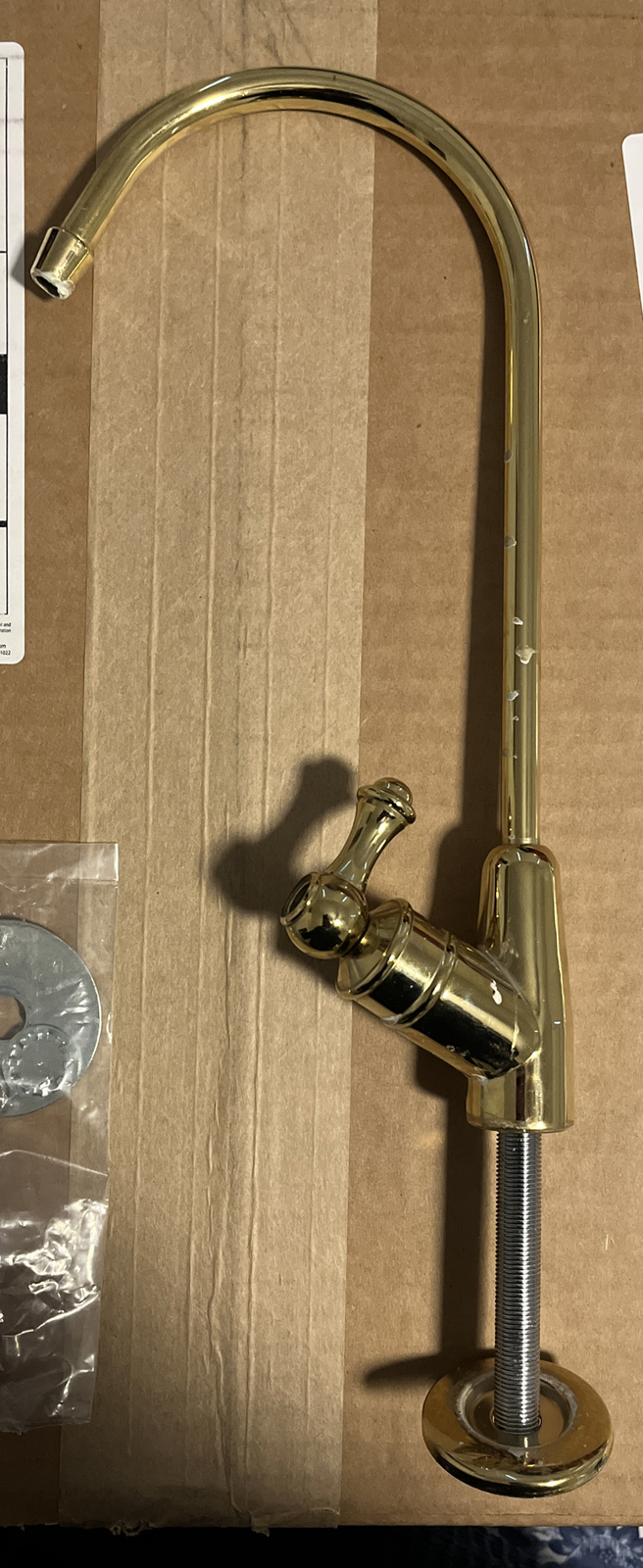 Polished Brass Water Filter Faucet W/ Faucet Adapter Used eBay