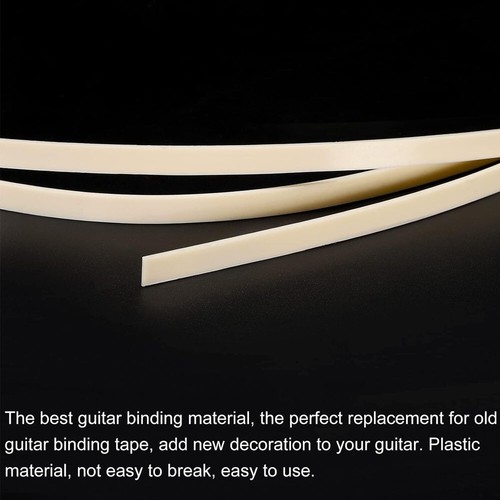 2pack Ivory Guitar Binding Purfling Strips ABS Guitar Binding Strip 1650*5*1.5mm - Picture 13 of 15