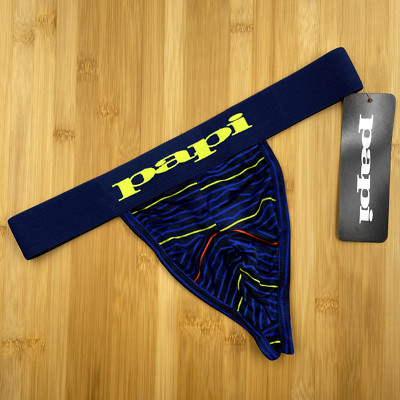 Papi Geo-Line Microflex Thong - Size Small 28-30