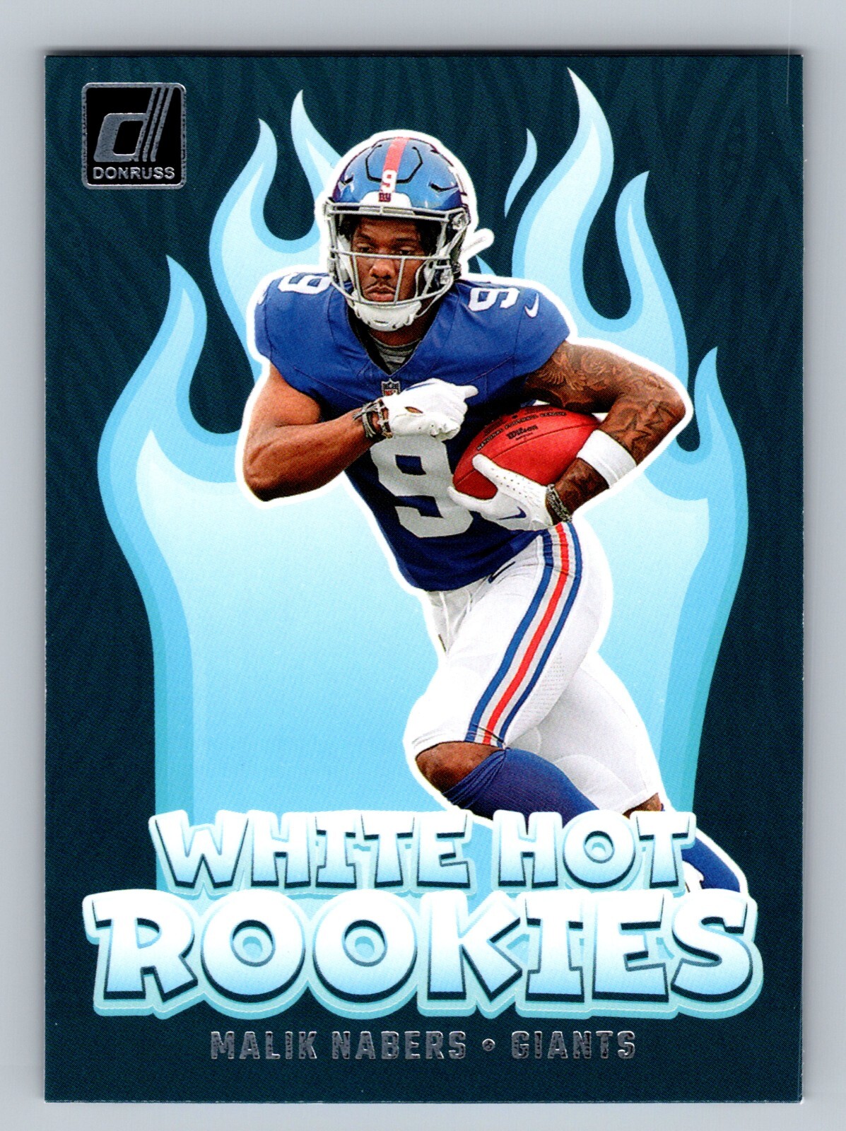 Malik Nabers 2024 Panini Donruss White Hot Rookie #WH10 New York Giants