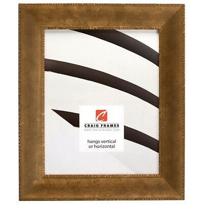 Craig Frames Patina 175, 1.62'' Distressed Antique Copper and Black Picture Frame