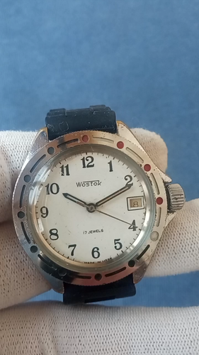 RARE Military Vostok Komandirskie USSR watch Soviet vtg Old - Video 1 of 1