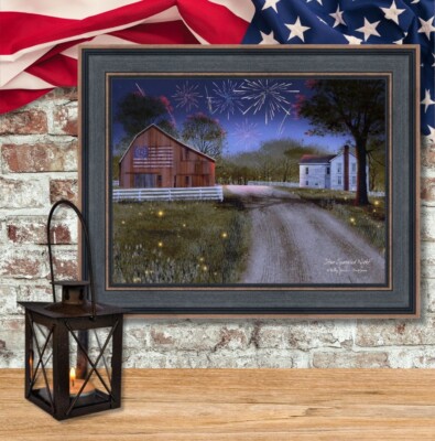 Wall Art Print, Framed by Sarah & Billy Jacobs Star Spangled Night BJ1375