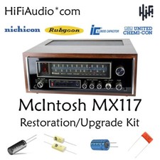 McIntosh MX117 tuner restoration recap repair upgrade rebuild capacitor kit