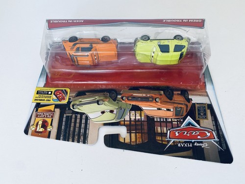 DISNEY CARS YE LEFT TURN INN (ERROR PACKAGE SUPER RARE NIB) GREM/ACER IN TROUBLE - Picture 11 of 13