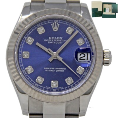 Rolex Datejust 31mm Steel 278274 BLUE DIAMOND FACT. BOX & WARRANTYCARD #2027-2.1