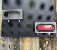 Set of 2 Weld ON TRAILER LIGHT HOUSINGS Fully welded 10 GA. Steel HEAVY DUTY 