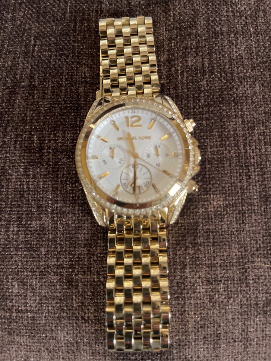 Michael Kors MK5835 Blair Gold Tone Crystals Chronograph  display picture 1