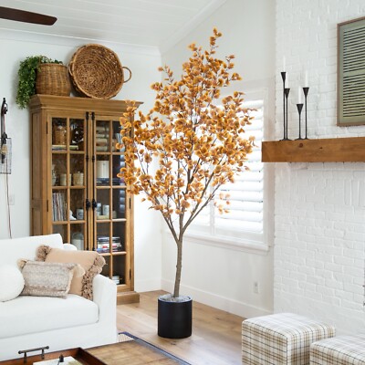 9  Autumn Eucalyptus Artificial Fall Tree Home Decor. Retail $499