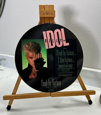 Billy Idol Flesh For Fantasy 12'' Vinyl Picture Disc 1984 VG+