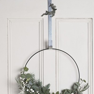 Silber Rentier Design Weihnachtskranz / Strumpfhalter festliche Haushaltswaren Deko