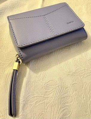 New Italy Carpisa Vera Pelle Genuine Leather Compact Wallet Lilac / Lavender