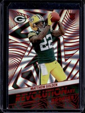 Matthew Golden 2025 Panini Revolution #14 Revolutionary Rookies Sunburst /18