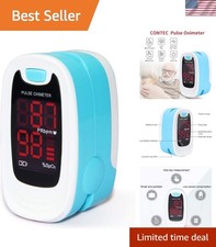 LED Pulse Oximeter for Accurate SpO2 Pulse Monitoring - Portable Blue Design