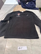 Nike Women s Sweatshirt Black S Crew Neck Pullover Long Sleeve Solid Logo 5