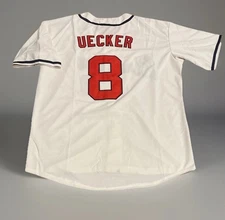 Bob Uecker Milwaukee Braves Jersey Mens XL 1967 Style Home Cream Retro Throwback