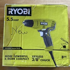Ryobi D43K 5.5 Amp Corded 3/8 in. Variable Speed Compact Drill NEW (NO BAG)