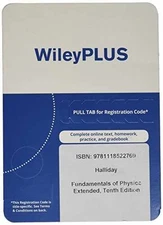 WileyPlus Stand-alone to - Printed Access Code, by David Halliday - New a