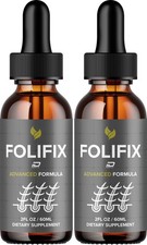 (2 Pack) Folifix Liquid Drops – Folifix Hair Supplements Healthy Organic Support