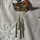 Set Of 2 Whimsical Folk Art Cat Decor/9” Wind Chime & 5” Ornament/Adorable — photo 4