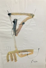 Owl Bird Large Drawing 70x100cm Original Painting Gouache Picture XL Paper