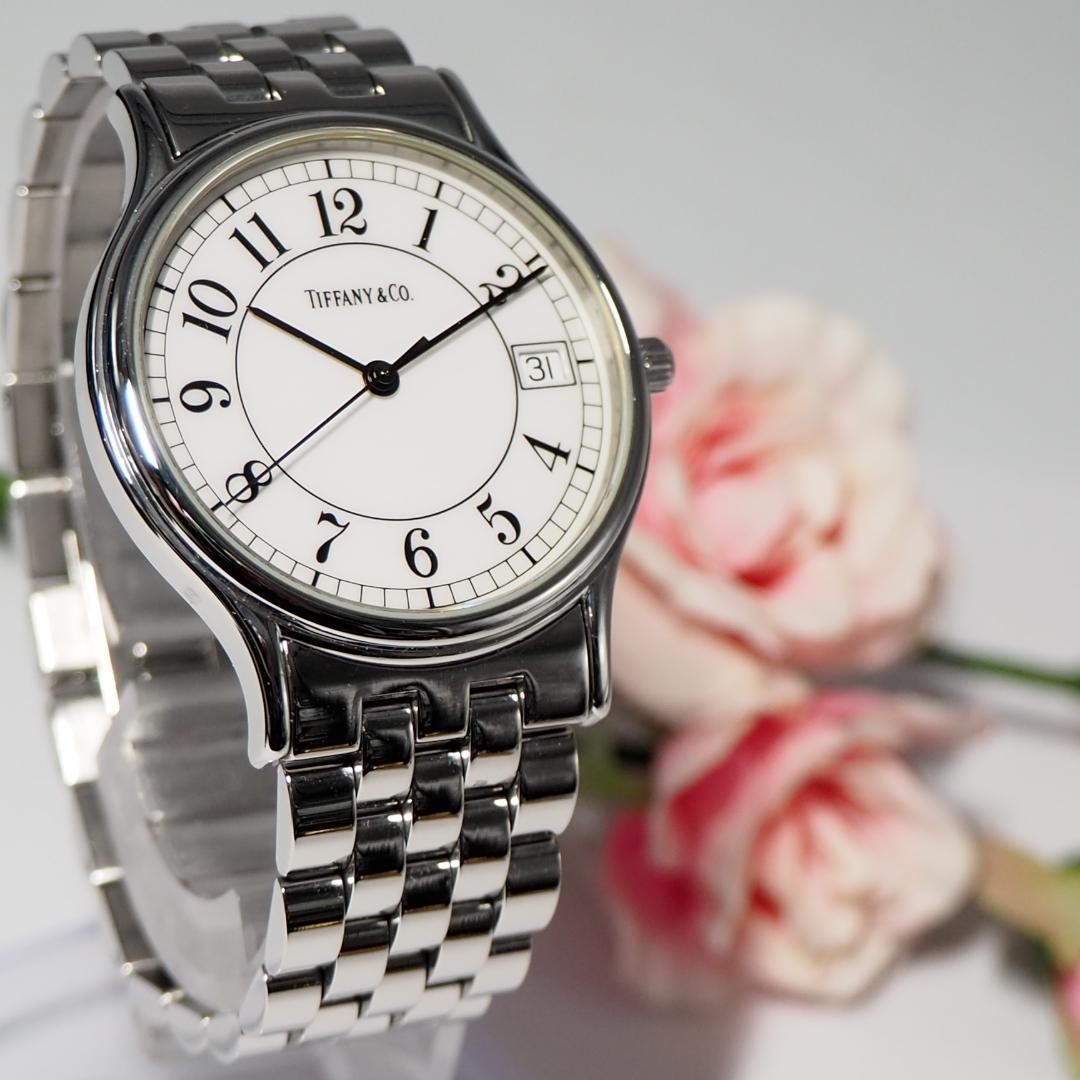 Good Condition Tiffany TIFFANY Classic Roman Date Watch TIFFANY,19559 image 2
