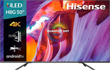Hisense 50-Inch Class H8 Quantum Series Android 4K ULED Smart TV with Voice Remo