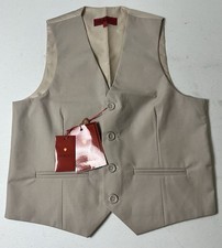 New Gioberti Kid's Formal Suit Vest, Beige Size 8