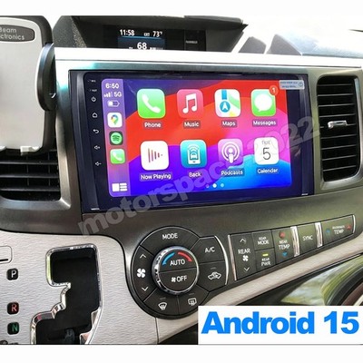 For Toyota Sienna 2011-2014 Radio Car Stereo Apple Carplay Android 15.0 GPS Navi