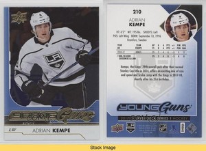 2017-18 Upper Deck Young Guns Silver Foil Adrian Kempe #210 Rookie RC