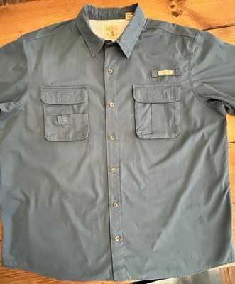 Men's Red Head Brand Co Casual Shirt -Blue, Size 2TG-EUC