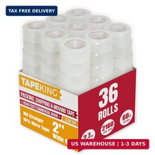 Tape King Clear Packing Tape 36 Rolls 60 Yards Per Roll Heavy Duty Packing T
