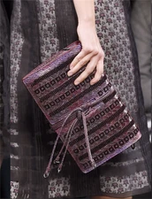 Bottega Veneta Fall-Winter 2016/2017 Milan Multicolor Leather Clutch Bag