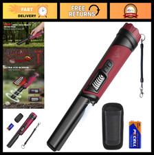 Waterproof Metal Detector Pinpointer with LCD LED Light - 360 High-Sensitivit