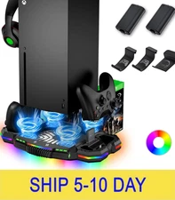 Cooling Fan Charging Stand for Xbox Series X Console and Controller - Vertical C