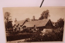 Anne Hathaway's Cottage Stratford on Avon England 1933 Postmark Photochrom