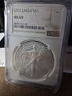 2012 Silver American Eagle 1oz Coin NGC MS-69 First Releases