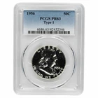 1956 Type 1 Franklin Half Dollar 50C PCGS PR 63