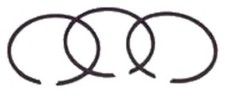 Standard Piston Ring Set for Columbia/Harley-...