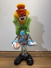 Vintage Murano Colourful Glass Clown Figurine 1970’s