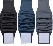 1 Pack 3 Reusable Dog Diapers Washable Male Belly Bands for Dogs, Small