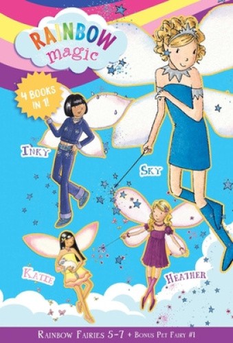Rainbow Fairies: Books 5-7 with Special Pet Fairies Book 1: Sky the Blue