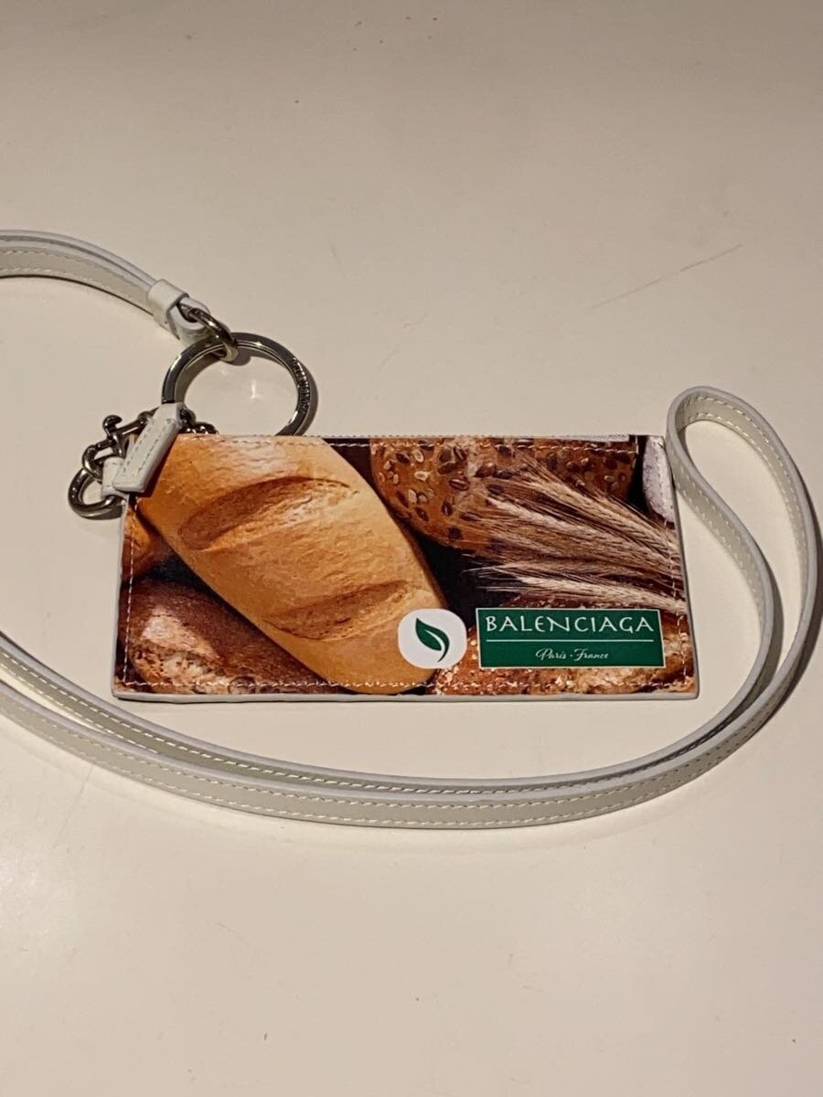 BALENCIAGA Graphic Print Coin Case Pass Case WHT All-over Pattern Men's thumbnail 2