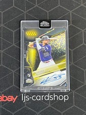 2026 Topps Chrome Black Warming Bernabel RC Gold Refractor Auto /50 Encased RF