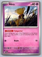 Abra 080/167 Common Twilight Masquerade Pokemon Near Mint