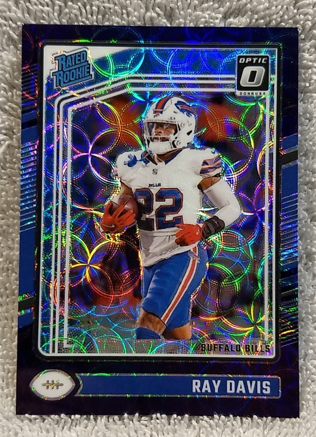 2024 Panini Donruss Optic #283 RAY DAVIS Rated Rookie RC Blue Scope Prizm