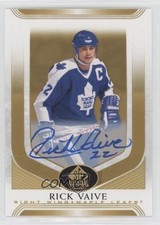 2020-21 SP Signature Edition Legends Gold Spectrum Foil Rick Vaive #80 Auto u2v