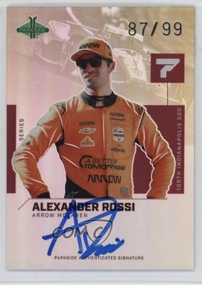 2024 Parkside NTT IndyCar Pacific 87/99 Alexander Rossi #SSAR Rookie Auto RC y7e
